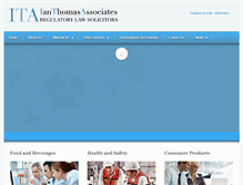 Tablet Screenshot of ianthomasassociates.com